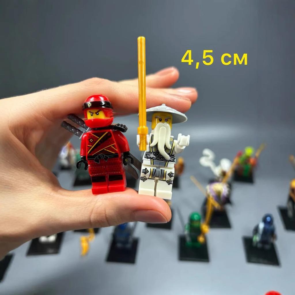 Ninja Kampf Bausteine Ninja Actionfigur Set 24er-Pack Phantom Serie Konstruktionsspielzeug für Kinder