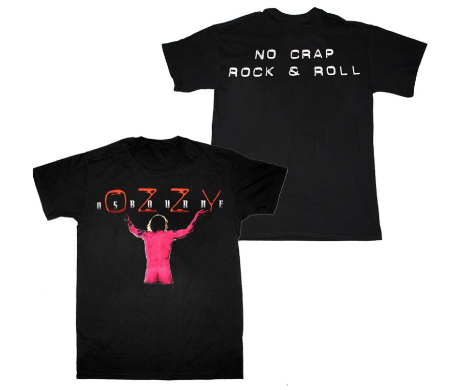 OZZY OSBOURNE NO CRAP ROCK amp ROLL BLACK TSHIRT Unisex T-Shirt S