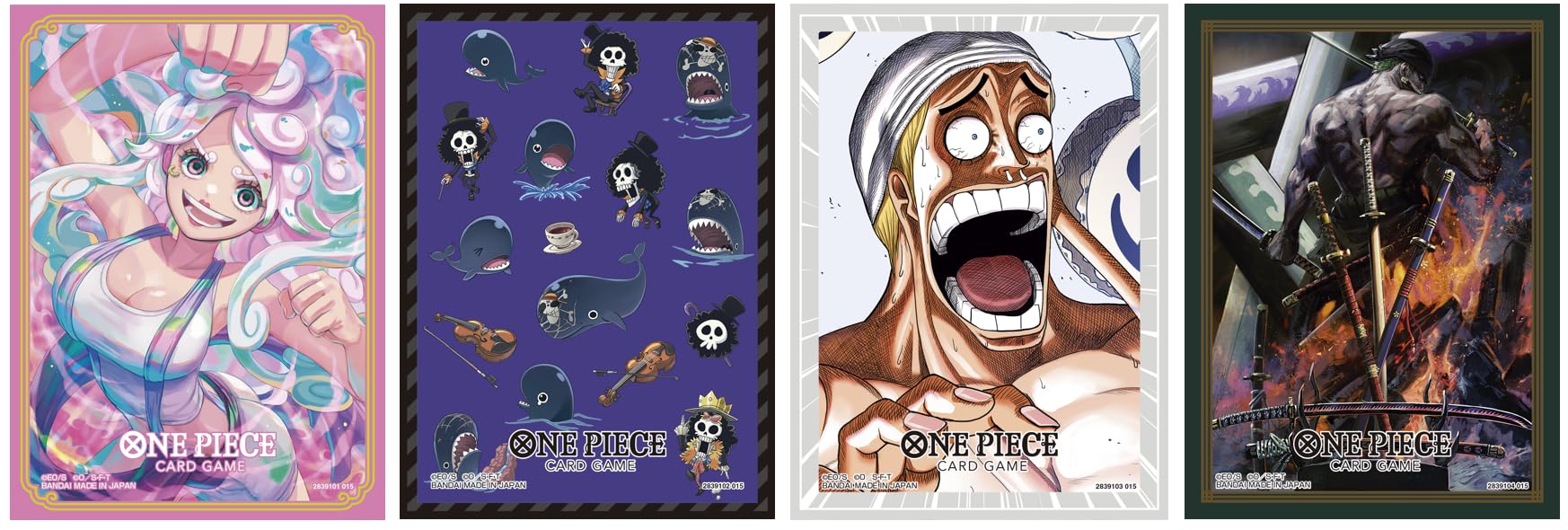 BANDAI ONE PIECE Card Game Official Card Sleeves 14 (4 Assorted)