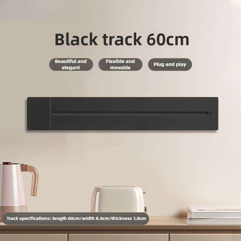Multi-way Plug Movable Track Power Socket Adapter Wall Power Sliding Rail Socket Home Kitchen Appliances