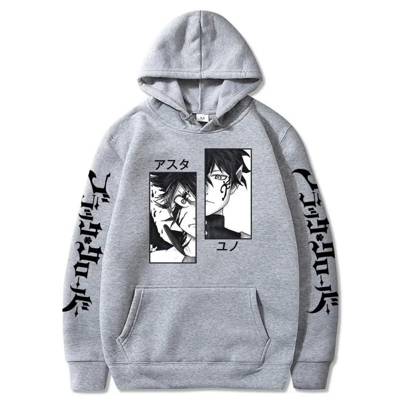 Asta Grafik Druck Anime Hoodie Männer Frauen Harajuku Schwarz Clover Sweatshirts Winter Mode Hip Hop Streetwear Plus Größe Hoody