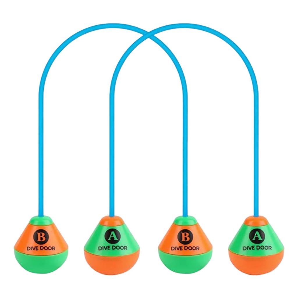 2pcs/set Through Door Diving Ring Funny Swimming Game Aids Dive Door Reusable Dive Swim Through Door Adults Kids Pool Thru Rings