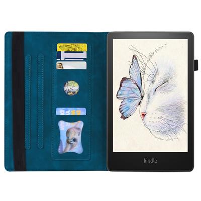 Pro Amazon Kindle Paperwhite (2024) Pouzdro PU Kůže Ochranné Folio Kryt na Tablet s Držákem na Karty