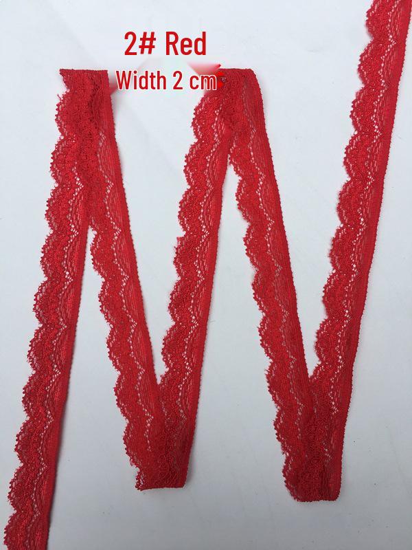 Multi-Color Elastic Lace Trim Lingerie, 2cm Wide