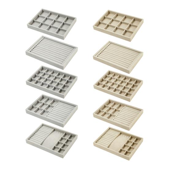 Jewelry Storage Box, with Velvet Interior Organize Tray, Durable Moisture-Proof Jewelry Case for Rings Earrings Bracelets