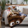 Cute Movies THE S-SECRET L-LIFE OF P-PETS Blanket Warm And Soft Suitable For Bedroom Living Room Sofa Bed Office Travel Camping