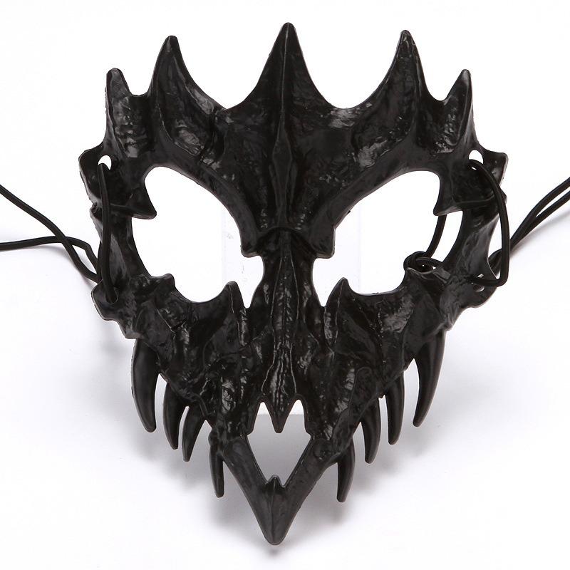 Halloween Drachengott Halbmaske Horror Tiger Yaksha Tengu Mensch Wolf Gesichtsschutz Leistung Verkleiden Lustige Cosplay Gesichtshaube Requisiten