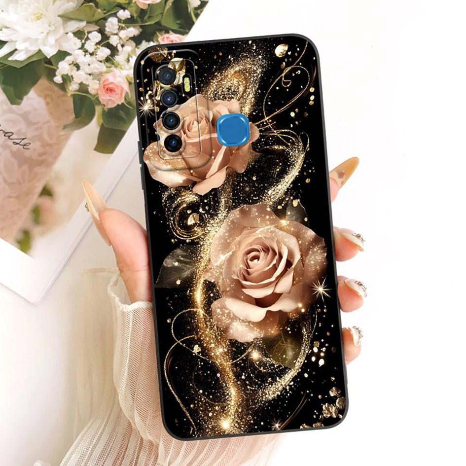For Infinix Note 7 Lite Case X656 Popular Floral TPU Cover Soft Silicone Phone Cases For Infinix Hot 9 Pro Funda Hot9 Play Shell