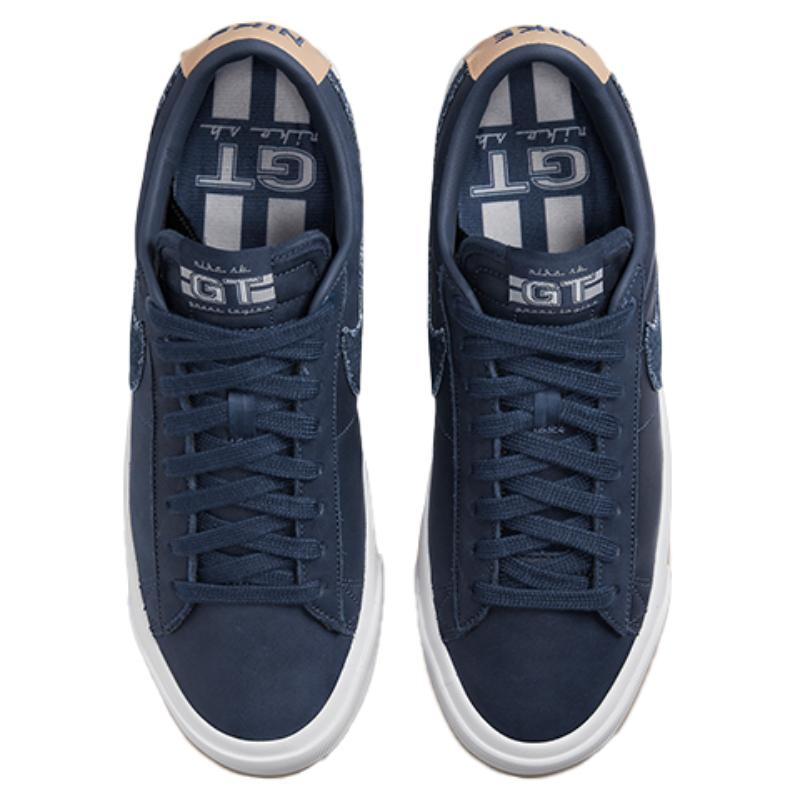 Nike Sb Zoom Blazer Low Pro Gt Denim Swoosh Skateboard Shoes DM8890-400