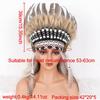 Comfortable Soft Native American Style Indian Feather Headband Headdress Halloween Accessories Customizable Color Size