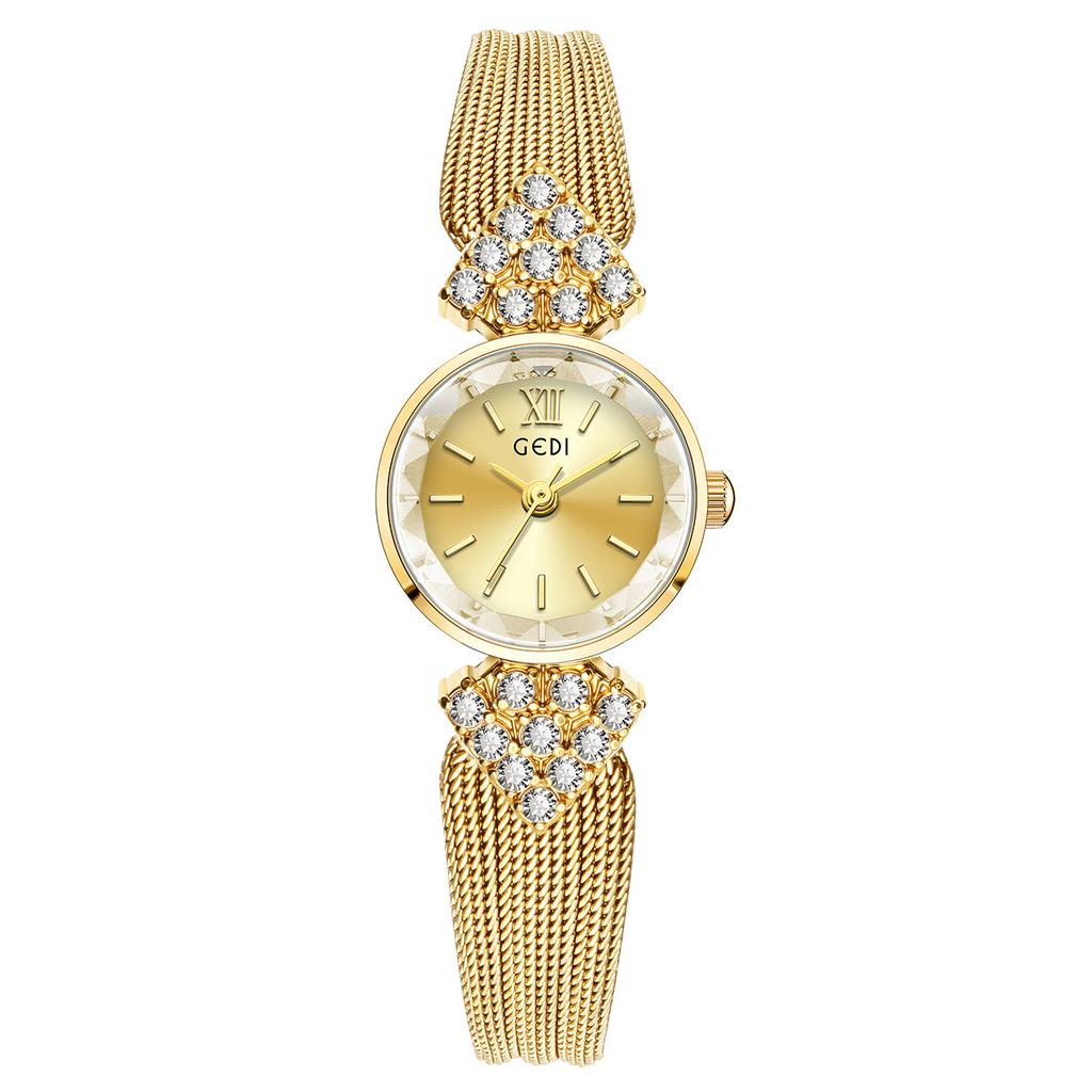 Light Luxury Retro High-Value Diamond-Encrusted Women'S Watch Niche High-End Sense Medieval Temperament Quartz Women'S Watch