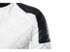 Men's Slim Fit Color Block PU Leather Jacket, 2015 Autumn/Winter Collection, Plus Size, Washed Finish, Stand Collar, British Style.