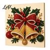 Progetti Artistici per Alleviare lo Stress Kit Perle Finte di Natale Pittura Capanna Innevata di Babbo Natale Kit Artigianale 3D Scintillante con Perline Fai da Te per Adulti Parete per le Festività Invernali di Casa