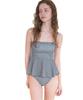 Seedless Peplum Flare Bustier DXXM0318 S Black Bikini/Swimsuit Women's
