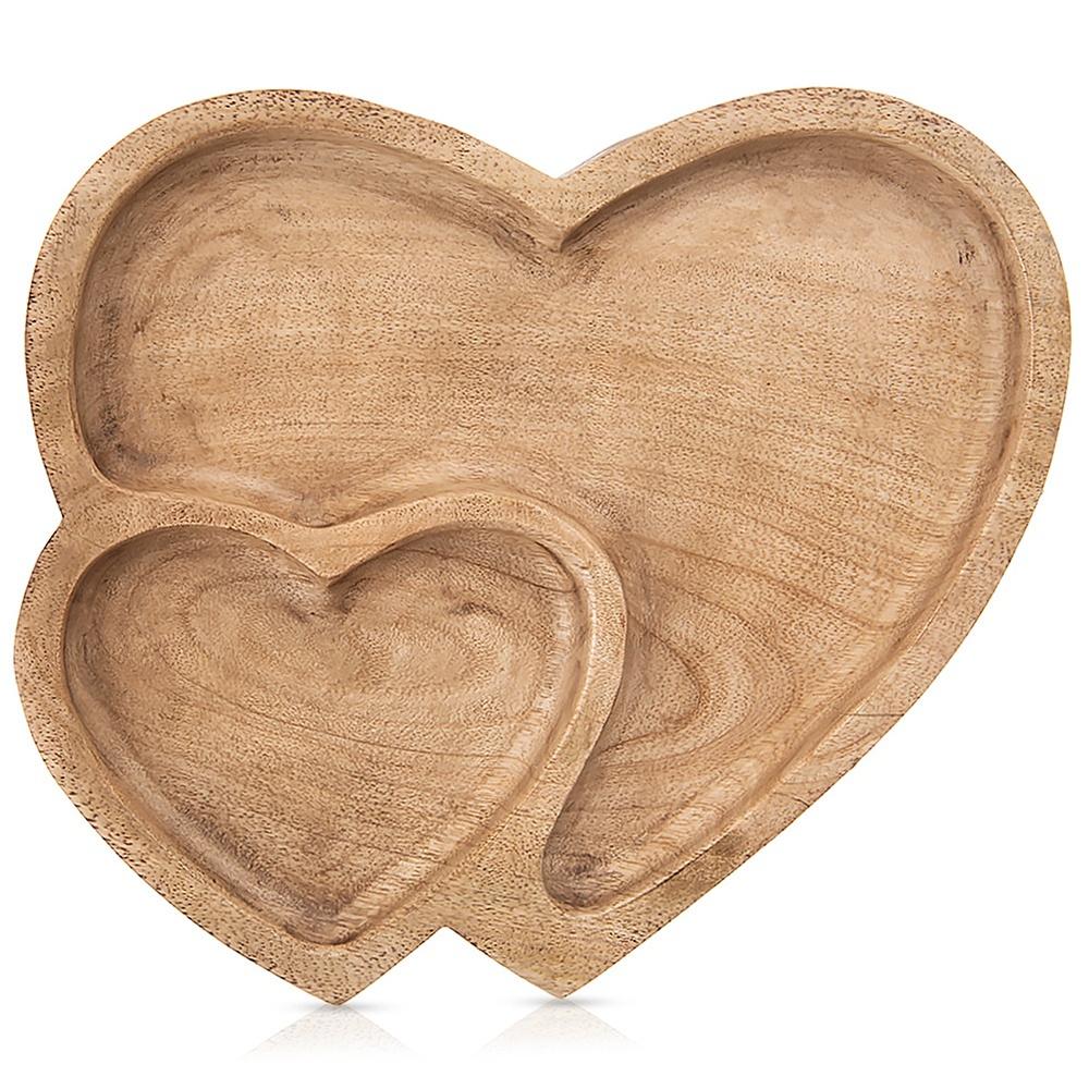 Talerz Drewniany na Przekąski Przystawki do Serwowania Dekoracji Kompozycji