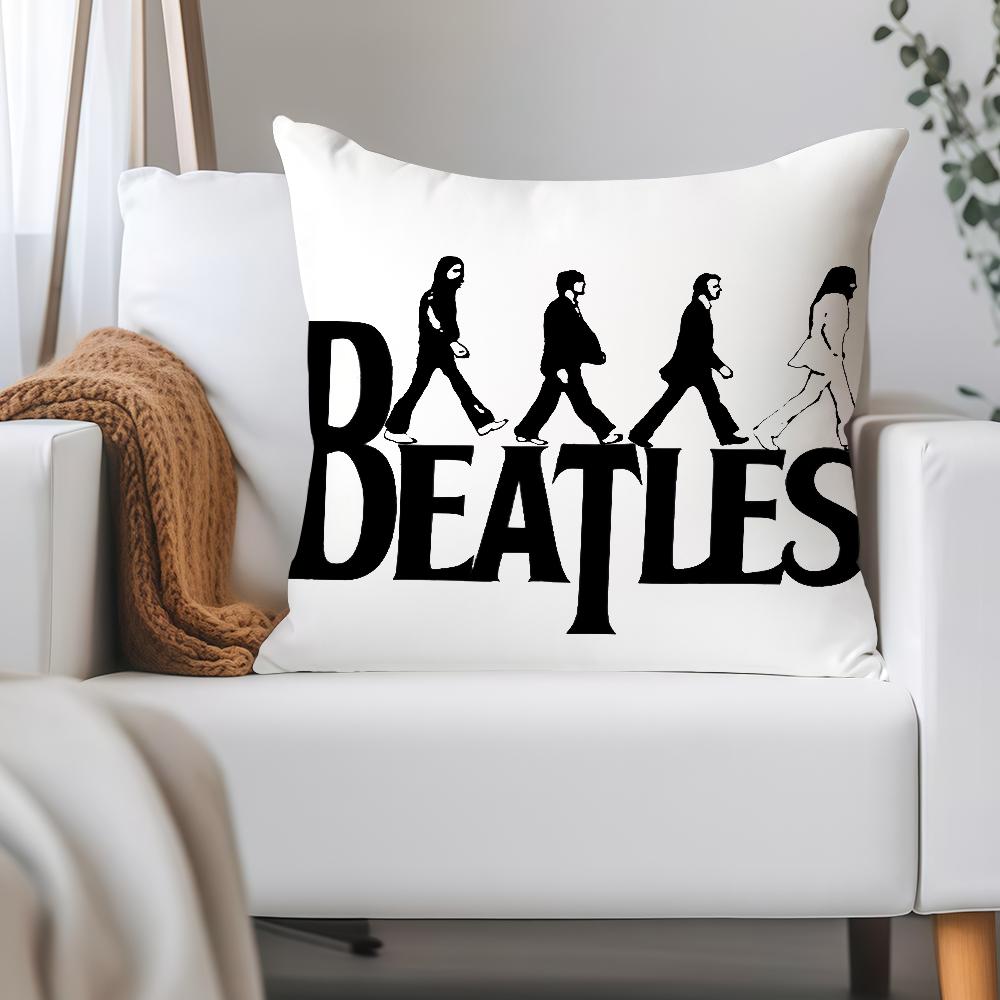 Music T-The Band B-Beatles Cool Pillow Case Applicable Space For Guest Rooms Interiors Cars Office House Decoration