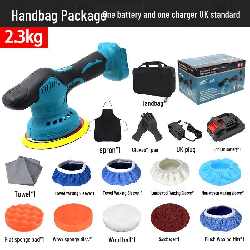 21V Cordless Car Polisher: Adjustable Speed, Handheld Waxer & Grinder with Lithium Battery