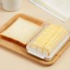 Butter Storage & Cutter Box with Lid and Divider for Fresh-Keeping Bread