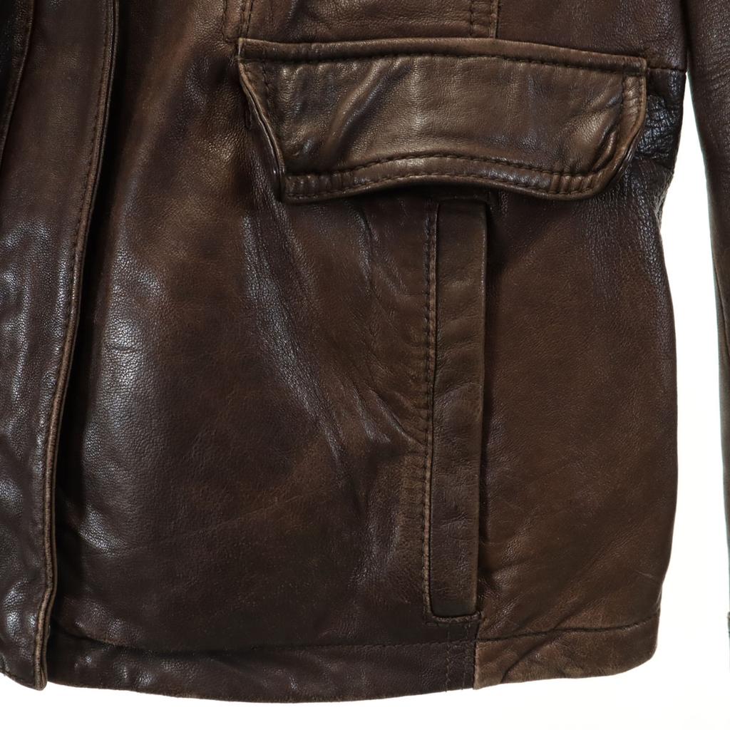 Eddie Bauer leather jacket M Brown Outdoors Women Used