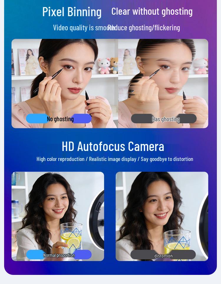 4K Ultra HD Webcam with USB Microphone for Live Streaming & Online Meetings.