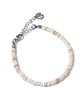 Decoroso Unisex Minimal Mother-Of-Pearl Bead Bracelet [Ivory]