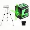 Mini Precision Green 2-Line Laser Level with Wall-Mounted Infrared Line Marking Set