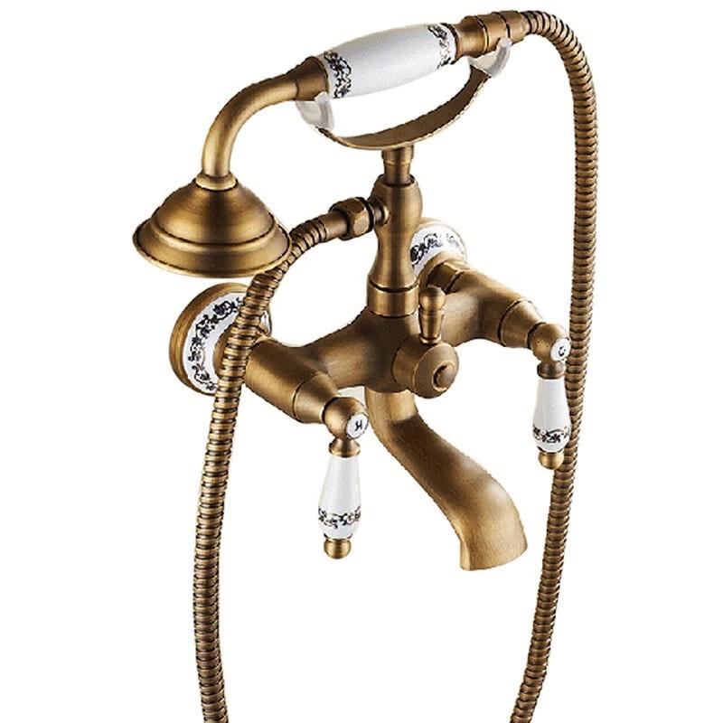 TLXT Antique Ceramic Telephone Shower Set