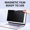 Película Magnética de Privacidade para Laptop de 12-17 Polegadas Não Precisa de Adesivo Protege Contra Espionagem Visor Claro Filtro de Privacidade PET