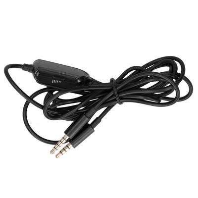 Headset O Cord Gaming Headphone Cable with Volume Controlled Microphone for Logitech
