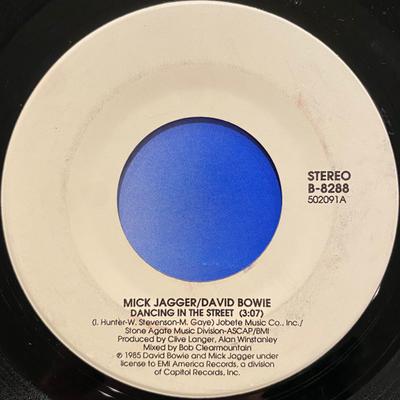 7inch Record MICK JAGGER / DAVID BOWIE - Dancing In The Street B8288 EMI America 1985 US Rock Used