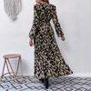 New Arrivals Women's Long Sleeve Printed Wrap Dress