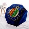 Getafe CF  pattern, automatic folding umbrella, portable and foldable design, 8 ribs, a Christmas or birthday gift.
