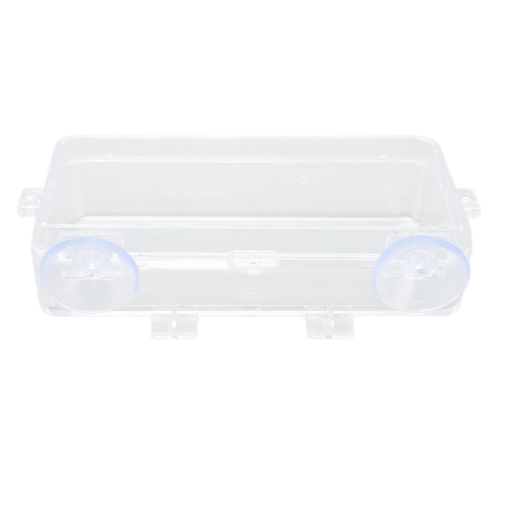 Reptile Feeder Cup Prevent Escape Transparent Reptile Feeding Dish with Suction Cup for     Bearded Dragon