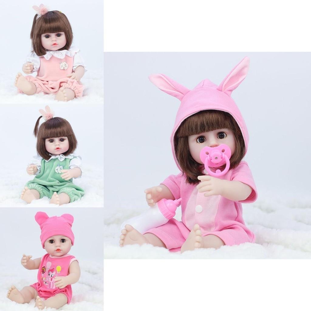 Realistic Reborn Baby Doll With Soft Full Silicone Body Safe And Non-toxic For Newborns