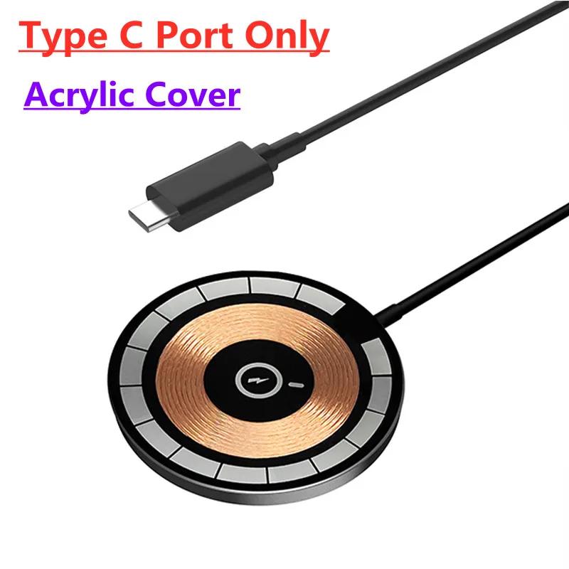 65W Magnetic Wireless Charger Pad Phone Chargers For iPhone 16 15 14 Pro Max Airpods Portable Macsafe PD Fast Charging Station