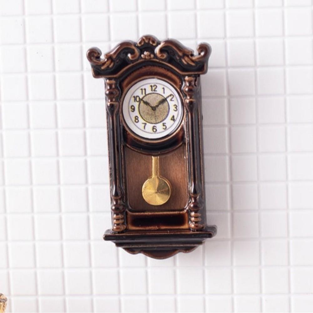 1/12th Scale Doll House Wall Clock Classic Wall Clock Model Dollhouse Accessories