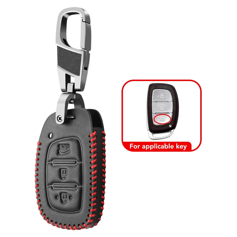 3 4 Button Car Smart Key Case Cover For Hyundai Tucson Santa Fe Rena Sonata Elantra Creta Ix35 Ix45 I10 I30 I40 Accessories