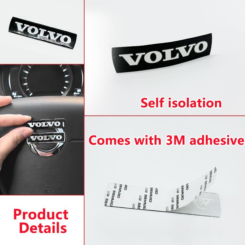 Accessori Decorativi Adesivi Logo Volante Griglia Anteriore Auto Per Volvo Rdesign Polestar AWD V50 S60 XC60 S40 XC40 XC90