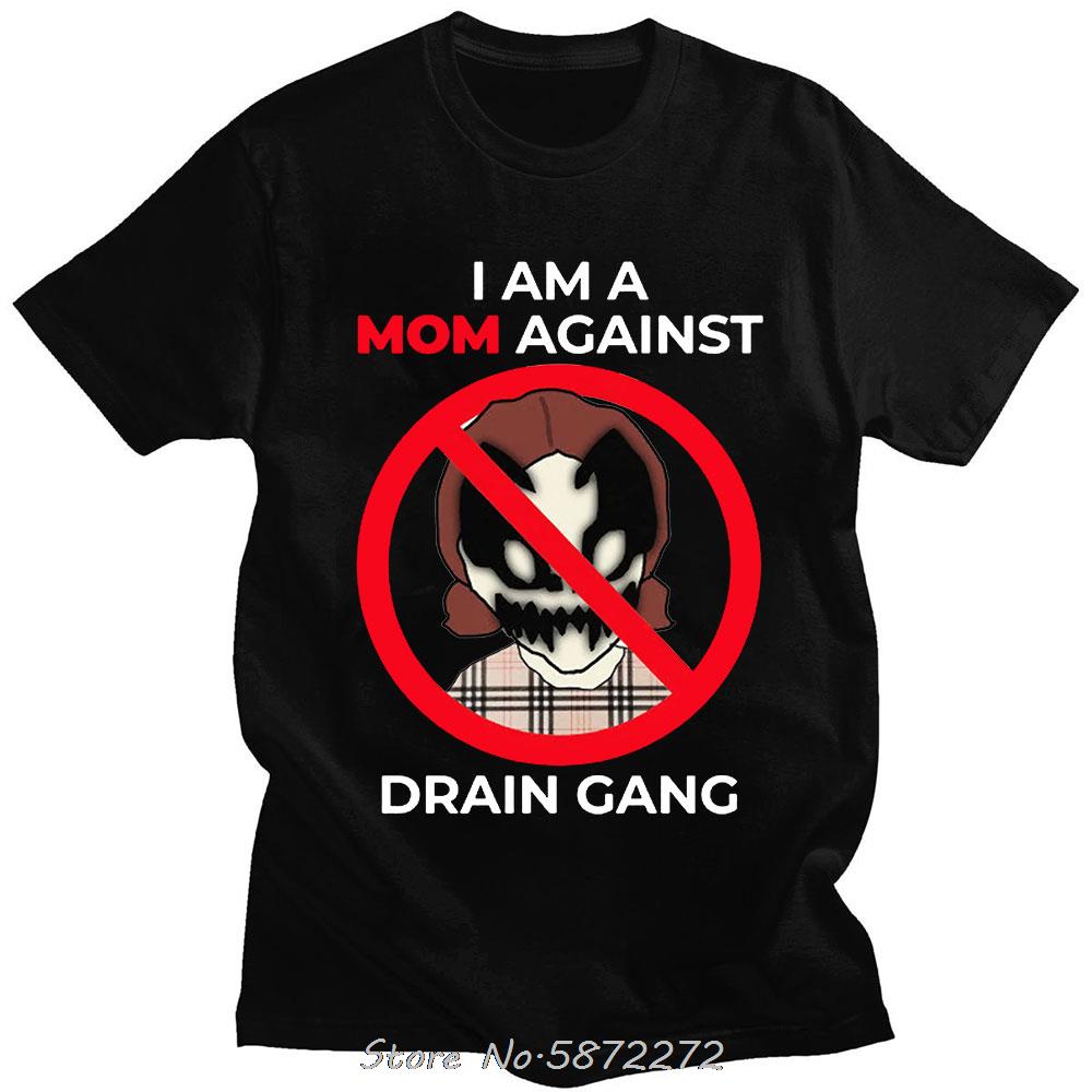 

I Am A Mom Against Drain Gang T Shirt Unisex Novelty T-shirts Men s Casual Loose Short Sleeve Oversized T-shirt Streetwear To... S разноцветный