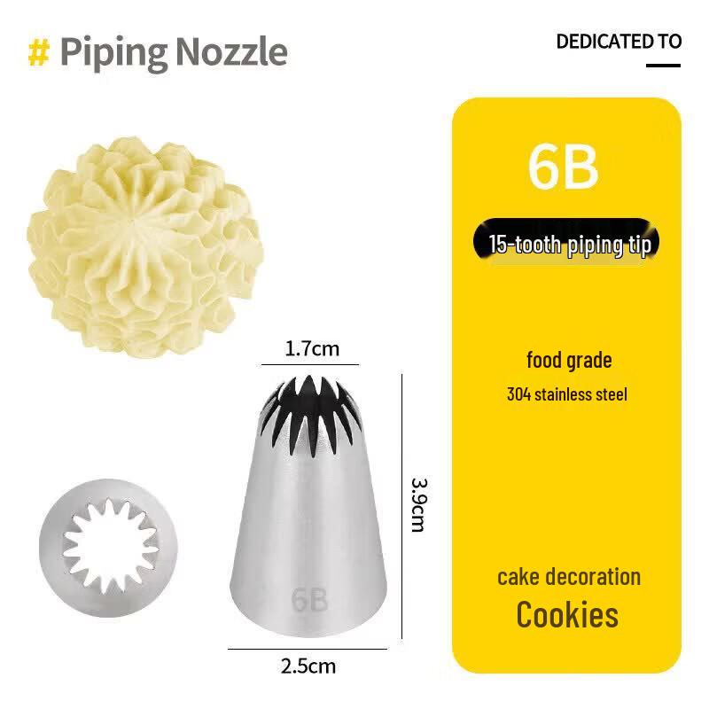 Korean Style Star Piping Nozzle Baking Set