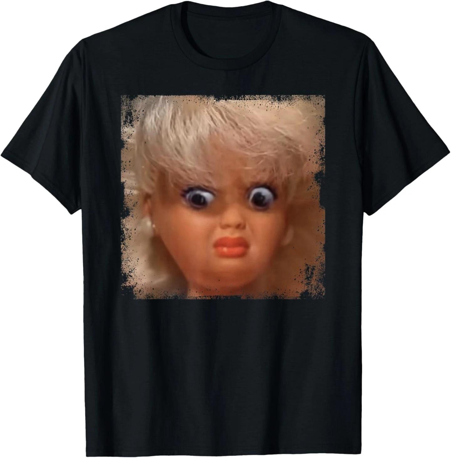 Funny Doll Face Meme T-Shirt S