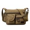 High-End Men's Retro Canvas Messenger Backpack & Shoulder Sports Bag
