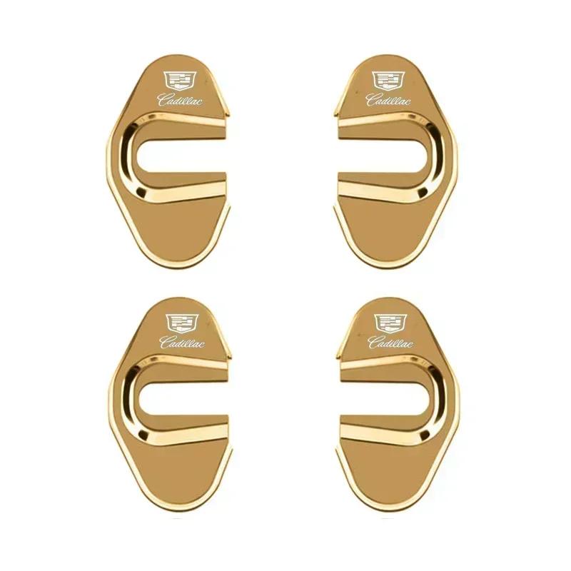 4Pcs Car Logo Door Lock Protector Stickers for Cadillac CTS CT4 CT5 CT6 XT4 XT5 XT6 Anti-Rust Cover Accessories svagd99