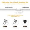 Brake Bleeder Kit - One Way Check Valve Hose Bleeding Kit 100Ml Syringe, 50Cm Hose, Oil Fluid Extractor Pump, Adapter - Brake Bleeder Tool For