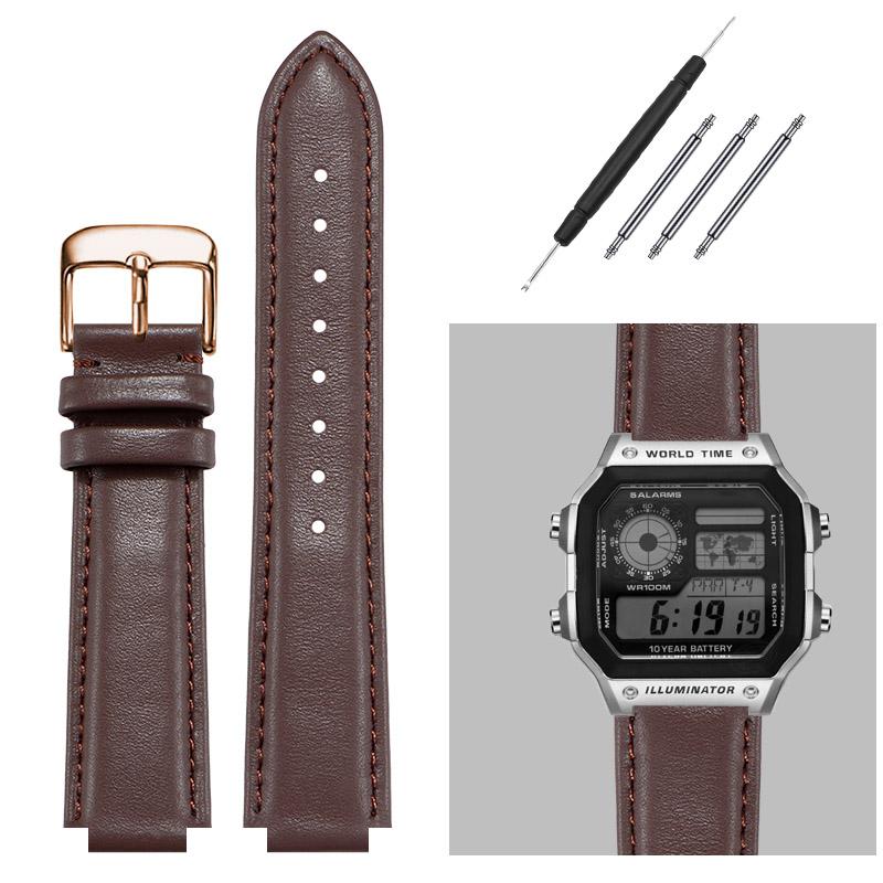 16MM genuine leather watchband for G-Shock Casio DW5600/GW-B5600/G-5600/GW-M5610 Replace wristbands Convex watch strap