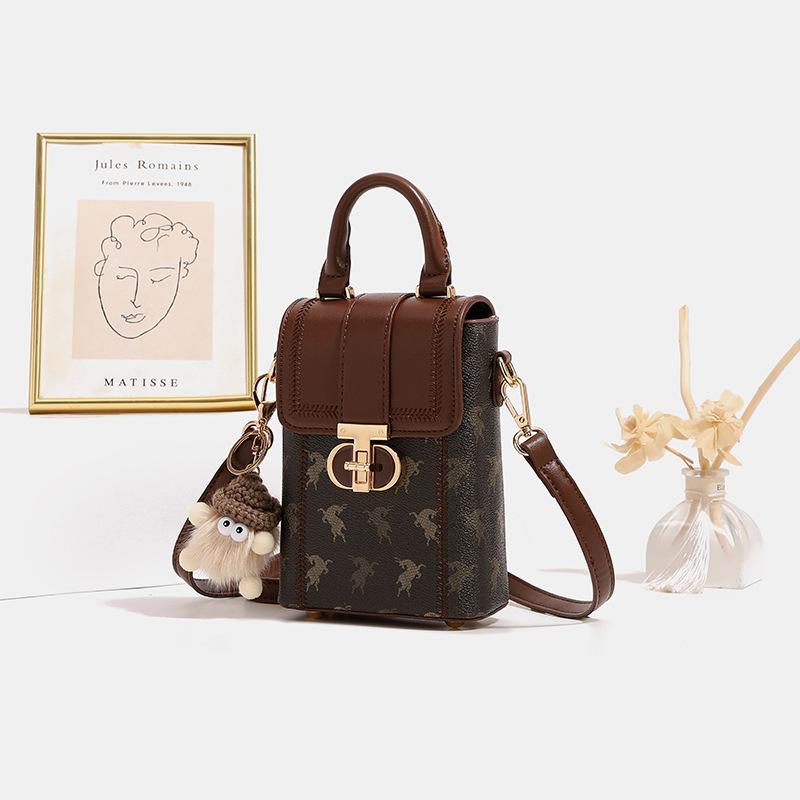 Autumn and Winter Mini Small Bags, Women's Niche Single-shoulder Small Crossbody Bags, High-end Small Crossbody Bags, Mobile Phone Cases