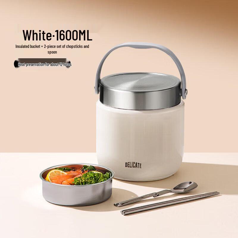 24-Hour Insulated Stainless Steel Lunch Box & Soup Pot