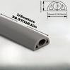 1Roll 1/3meters Floor Cord Cover Self-Adhesive Cord Protector Extension Wiring Duct Protector Electric Wire Slot Cable Manage
