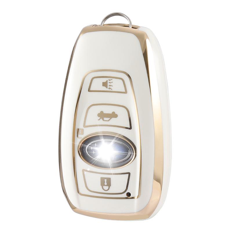 2019 Subaru Forester Key Cover - Fits Outback, Legacy Remote Key, Full Protection with Gold Edge