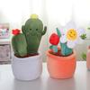 Simulated Potted Plush Toys Tulip Cactus Sunflower Plant Ornament Flower Decoration Children's Toys
